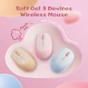 Chuột không dây MicroPack Soft Silicone Lifestyle MS-201W - PINK