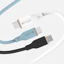 Dây Cáp MAZER Infinite.LINK 3 PD60W USB-C to USB-C 2M cable (Flex, Silicone) - Blue