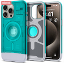 Ốp lưng iPhone 15 Pro Max Spigen Classic C1 Magfit - Bondi Blue