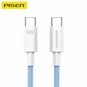 Cáp sạc Pisen Quick - Vivid USB-C 60W 1m Cloud CC11-1000 - Xanh Sky