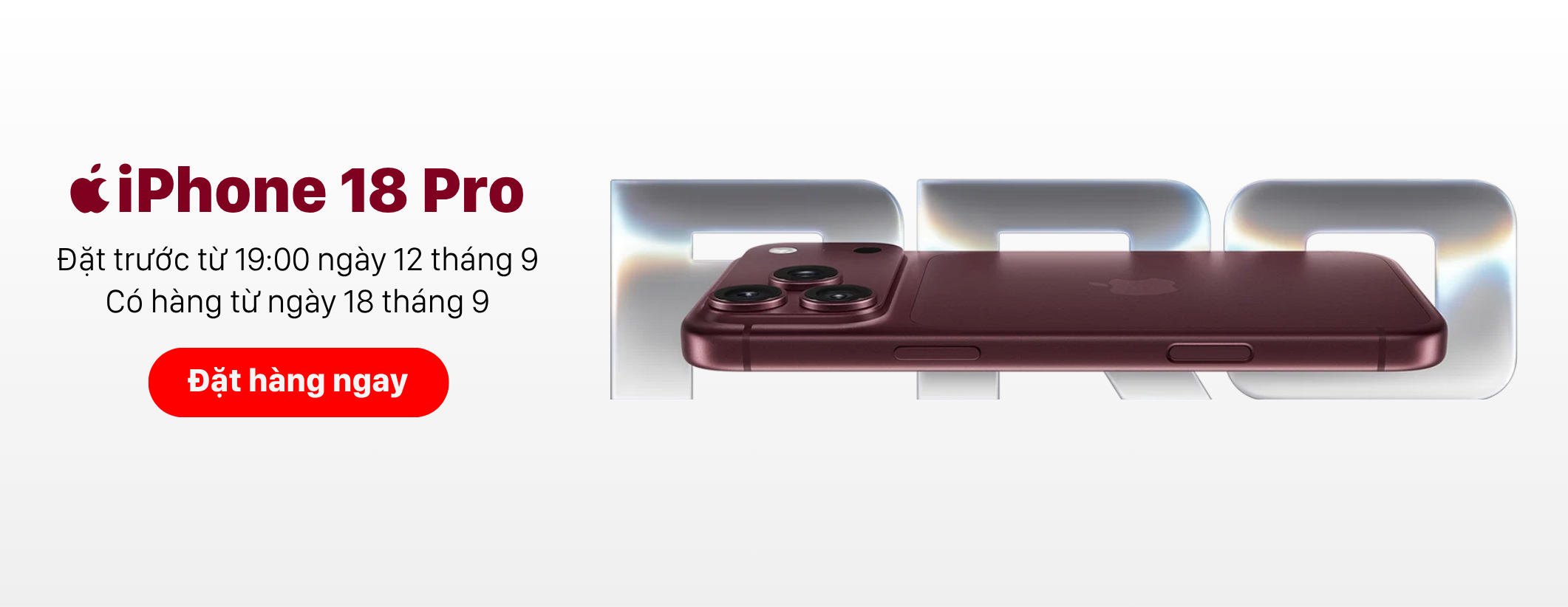 ĐẶT HÀNG IPHONE 18 PRO