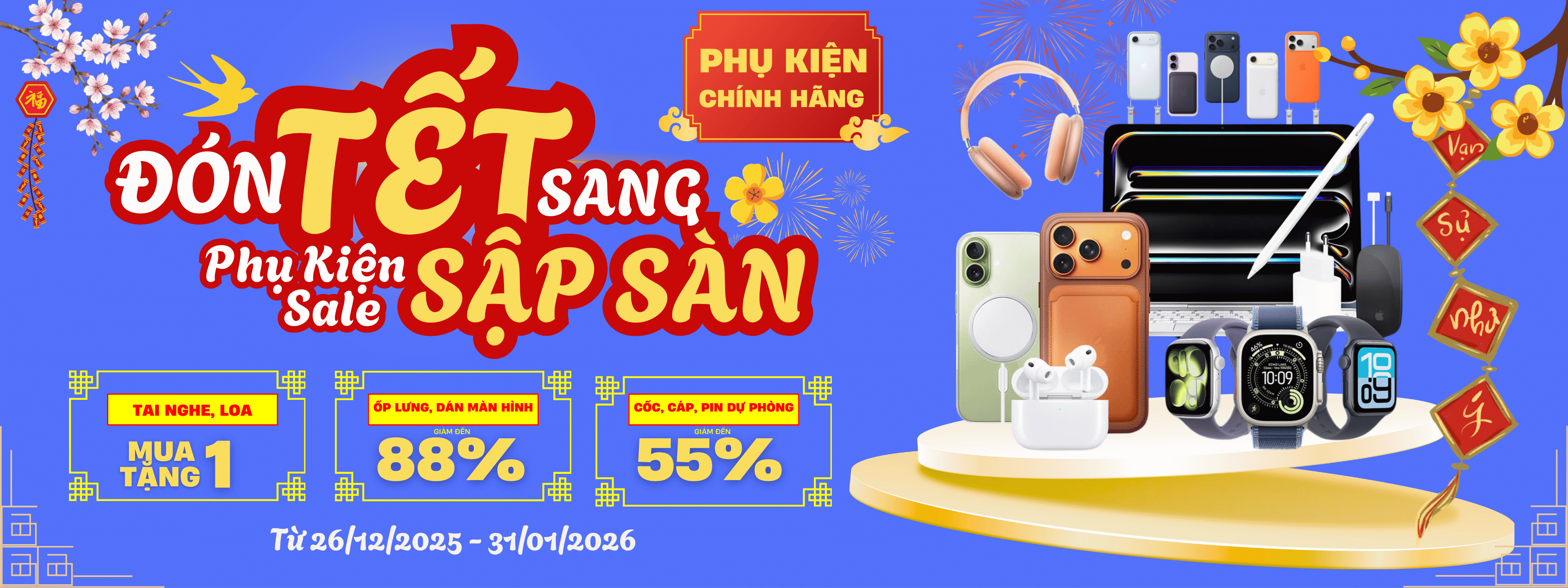 Phụ Kiện Chính hãng giảm đến 50%
