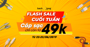 Flash Sale cuối tuần – Cáp sạc giảm “sốc” chỉ còn từ 49.000 đồng