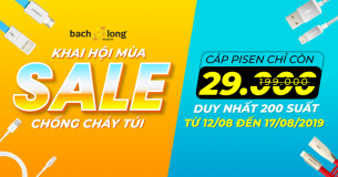 [Chỉ 200 suất] Cáp Pisen 29K: Sạc siêu tốc – Giá siêu sốc!