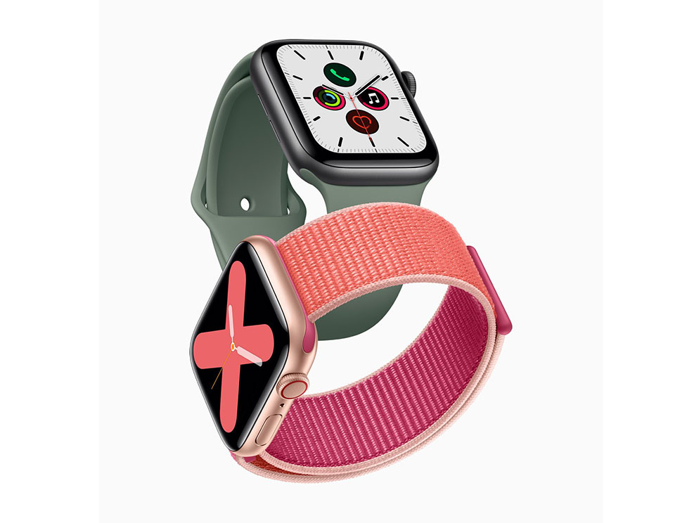 so sánh những trang bị của Apple Watch Series 5