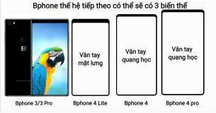 Lộ 3 mẫu Bphone 4 Lite, Bphone 4, Bphone 4 Pro xuất hiện chi tiết