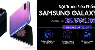 Đặt trước Galaxy Z Flip thời trang, nhận ngay quà đẳng cấp tại Bạch Long Mobile