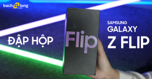 Đập hộp siêu phẩm màn hình gập Samsung Galaxy Z Flip tại Bạch Long Mobile