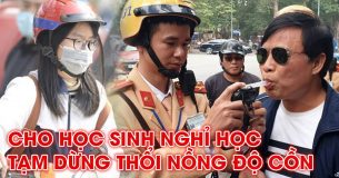 Học sinh nghỉ học, tạm dừng thổi nồng độ cồn để tránh Virus Corona