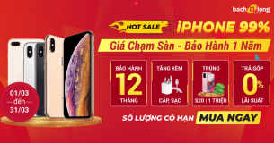 iPhone 99% giá rẻ chạm sàn, bảo hành nhân đôi duy nhất chỉ có tại Bạch Long Mobile