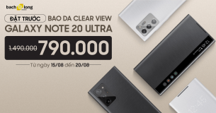Bảo vệ toàn diện siêu phẩm Galaxy Note20 Ultra với Clear view độc quyền. Đặt trước giảm ngay 700.000đ