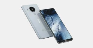 Nokia 7.3 hiện diện qua ảnh render sắc nét: màn hình đục lỗ, 4 camera sau, cảm biến vân tay và mặt lưng nhựa