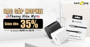 Deal shock: Cáp, sạc nhanh Mophie “chuẩn Mỹ” giảm đến 35%, giá chỉ từ 240K