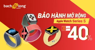 Hot Tháng 10: “Lá chắn” cao cấp dành cho Apple Watch Series 5 – Bảo hành toàn diện giảm 40%