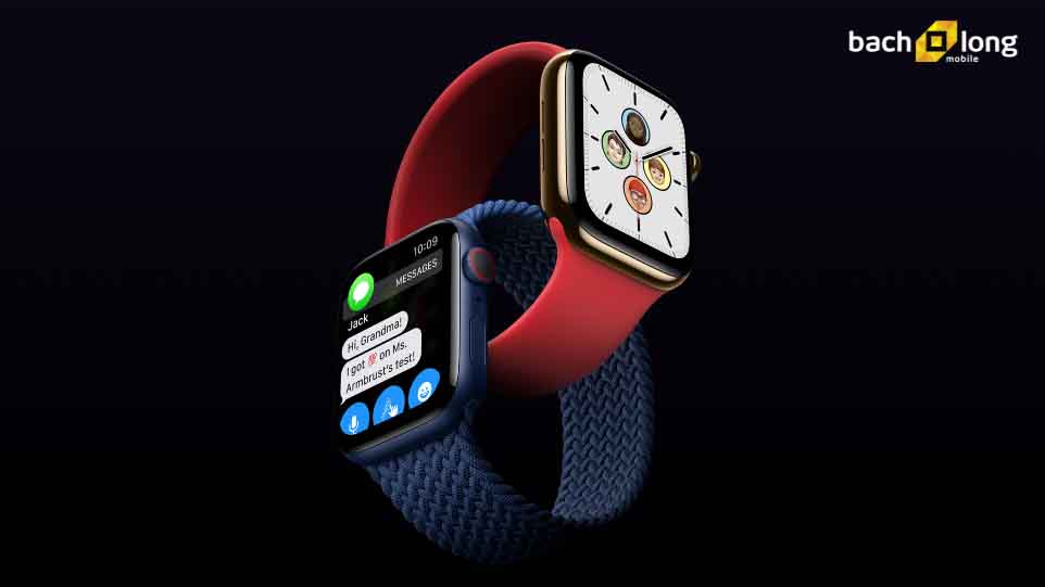 màn hình Apple Watch 6 và Apple Watch 5 tại Bach Long Mobile