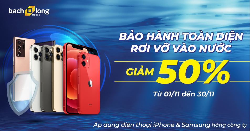 Gói bảo hành rơi vỡ vào nước