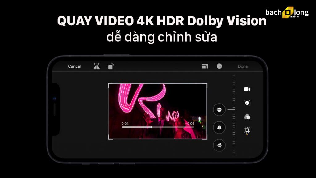 quay 4k HDR Dolby vision bạch long mobile