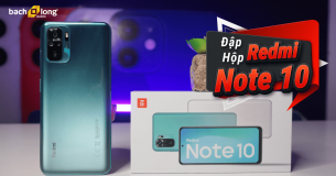 Đập hộp, trên tay Xiaomi Redmi Note 10: Màn hình AMOLED, 4 camera 48MP mang thiết kế siêu đẹp