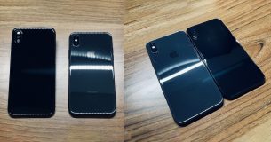 Lộ diện nguyên mẫu iPhone X màu đen sáng không chạy iOS