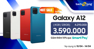 CỰC HOT : Samsung Galaxy A12 GIẢM NGAY 700.000Đ, cơ hội rinh máy giá hời dành cho bạn!