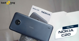 Đập hộp, trên tay Nokia C20 : “cục gạch” thông minh chạy Android Go giá 2 triệu có màn hình lớn, pin khủng