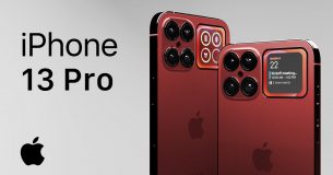 Concept iPhone 13 Pro với màn hình không viền, 4 camera và màn hình phụ phía sau