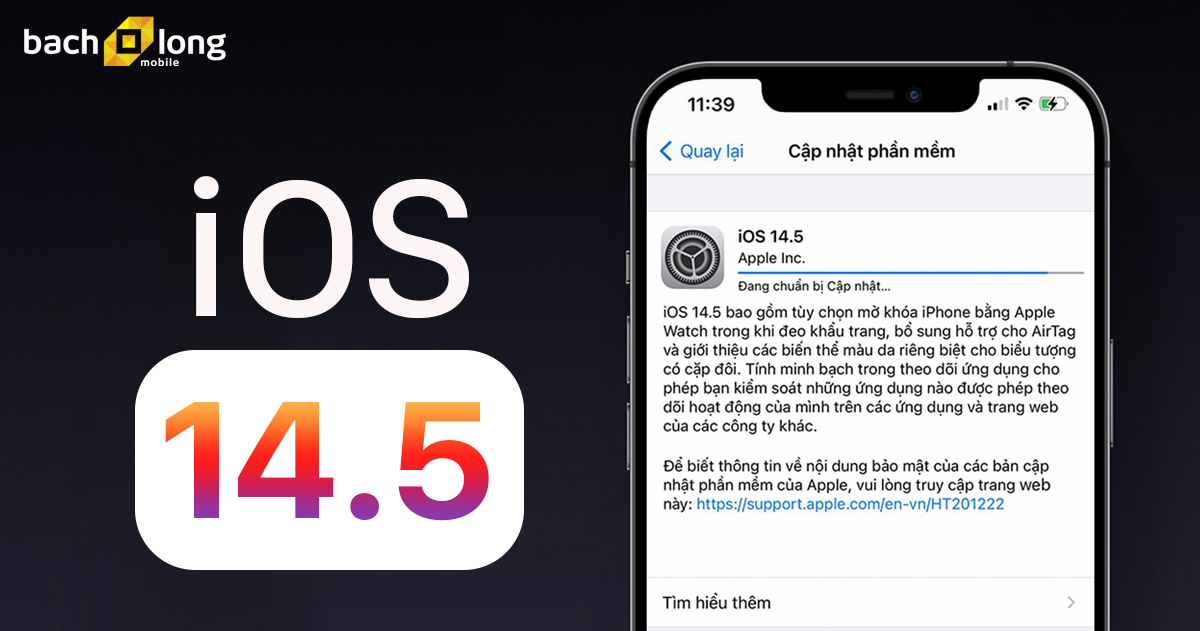 Các thay đổi đáng chú ý trên iOS 14.5 chính thức