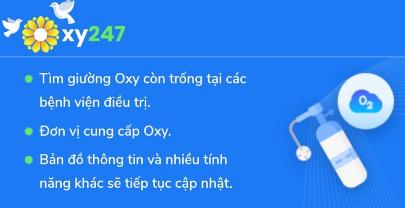 Cài đặt ngay ứng dụng tìm máy thở và giường Oxy cho bệnh nhân Covid-19 để cấp cứu kịp thời