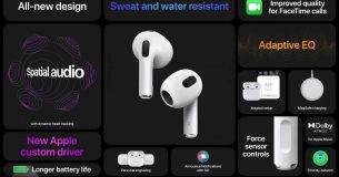 Apple ra mắt AirPods 3 được thiết kế lại và tăng thời lượng pin