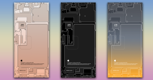 Chia sẻ anh em bộ hình nền theo phong cách sơ đồ các thành phần bên trong cho dòng iPhone 13