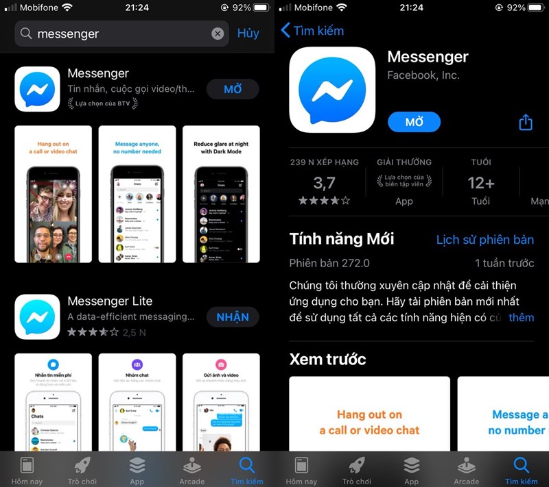 Cách bật tính năng bảo mật trên Messenger