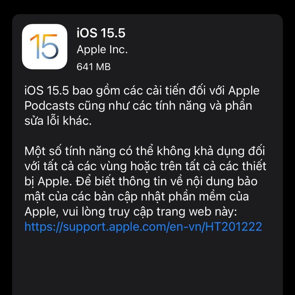 iOS 15.5