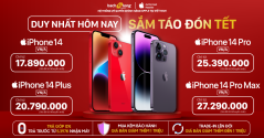 “Duy nhất hôm nay: Sắm Táo Đón Tết”. iPhone 14 Series VN/A chỉ từ 17 Triệu tại Bạch Long Mobile