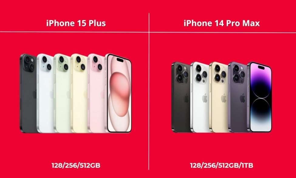So sánh iPhone 15 Plus và iPhone 14 Pro Max: Đâu mới là sự lựa chọn hoàn hảo?