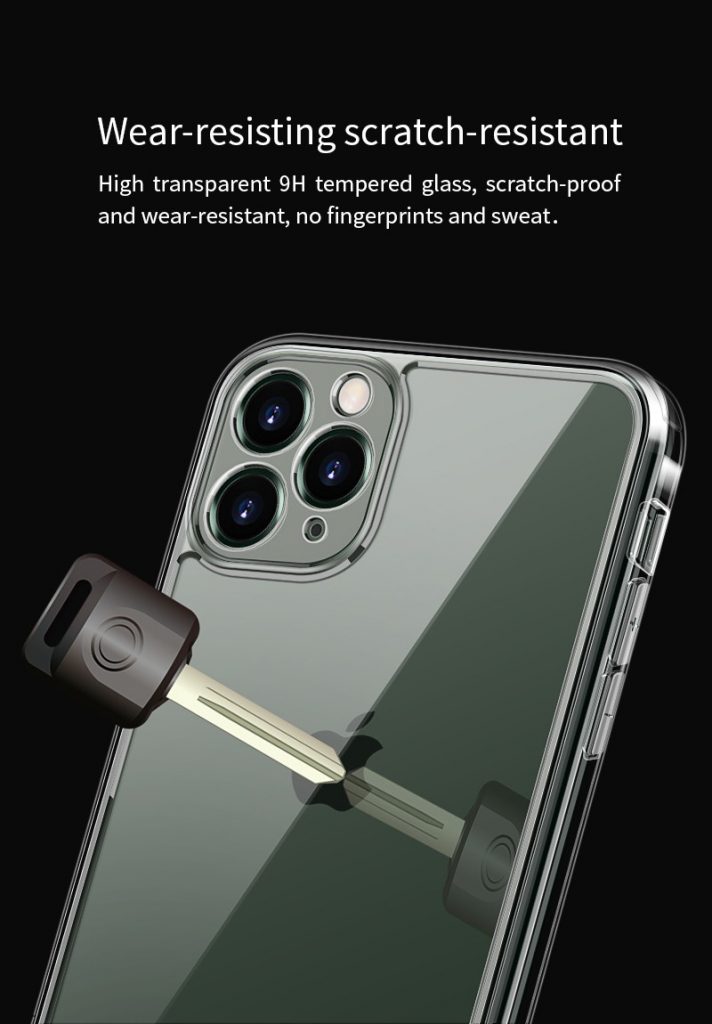 Ốp Lưng Mipow Tempered Glass iPhone 12|12 Pro (Transparent)
