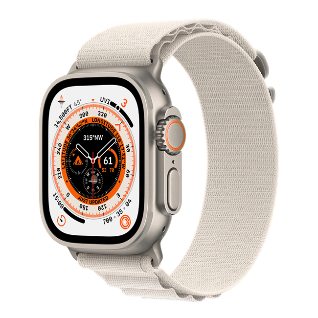 Apple Watch Ultra (LTE) 49mm Viền Titanium, Alpine Loop (Size M) Chính Hãng