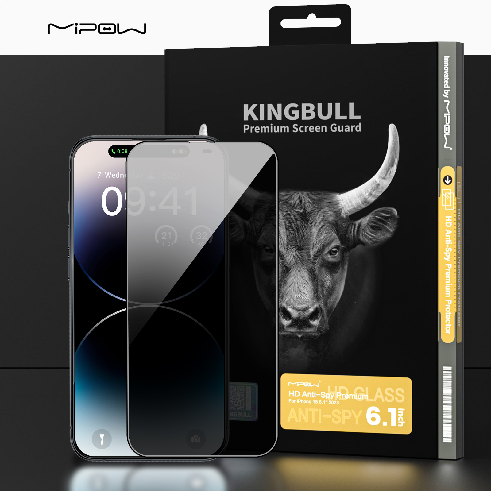 Cường Lực Chống Nhìn Trộm Mipow Kingbull IPhone 15