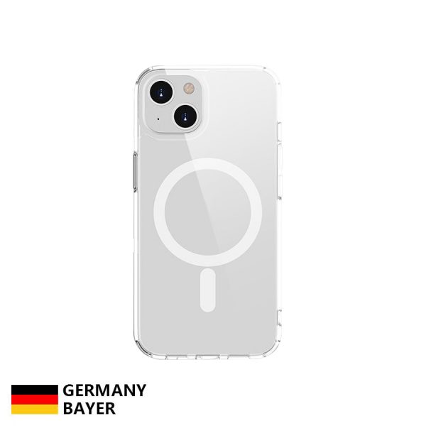 Ốp lưng MagSafe iPhone 14 Plus Mipow Tempered Glass Transparent - MGC14B
