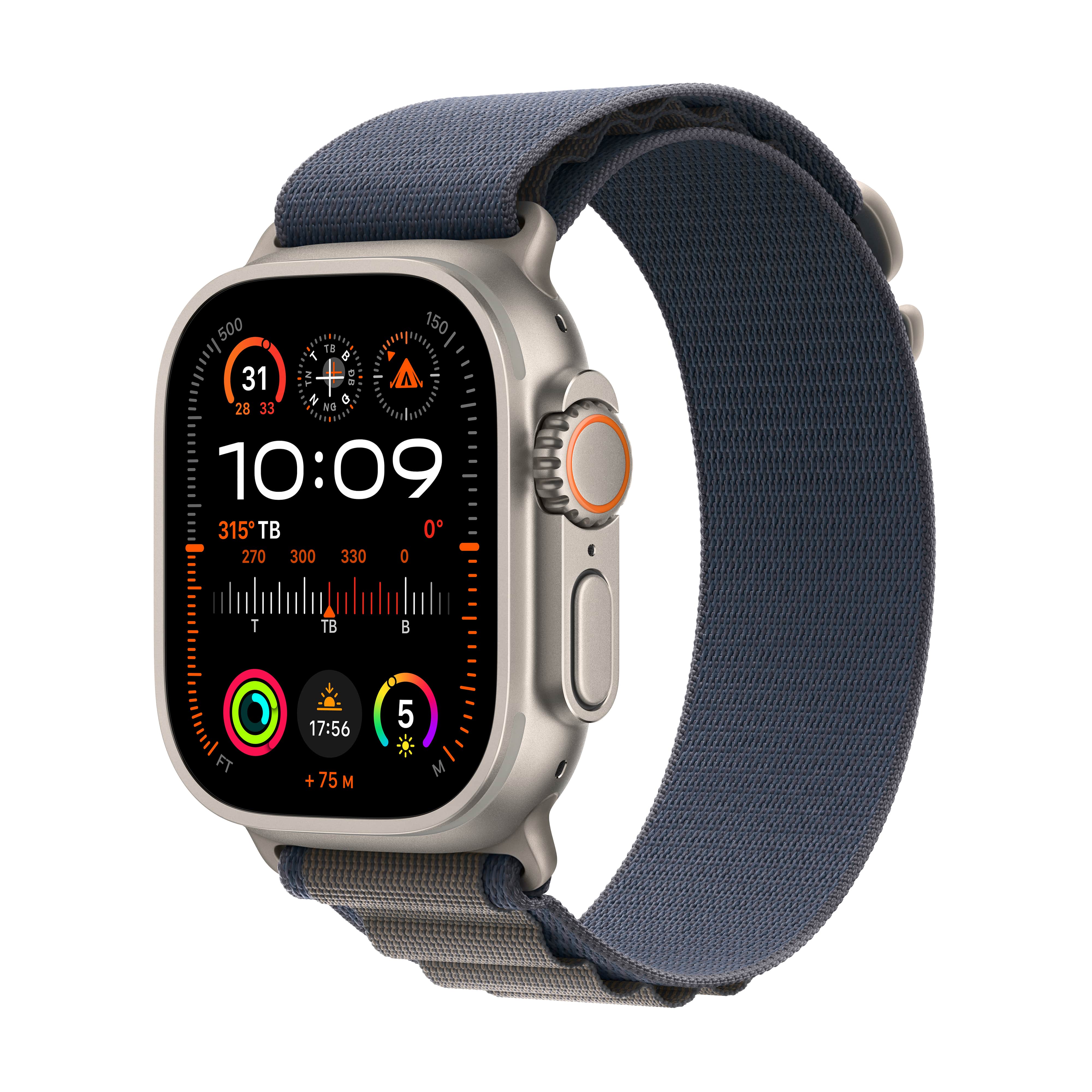 Apple Watch Ultra 2 (Cellular) 49mm Viền Titanium, Dây Alpine (S) Chính Hãng