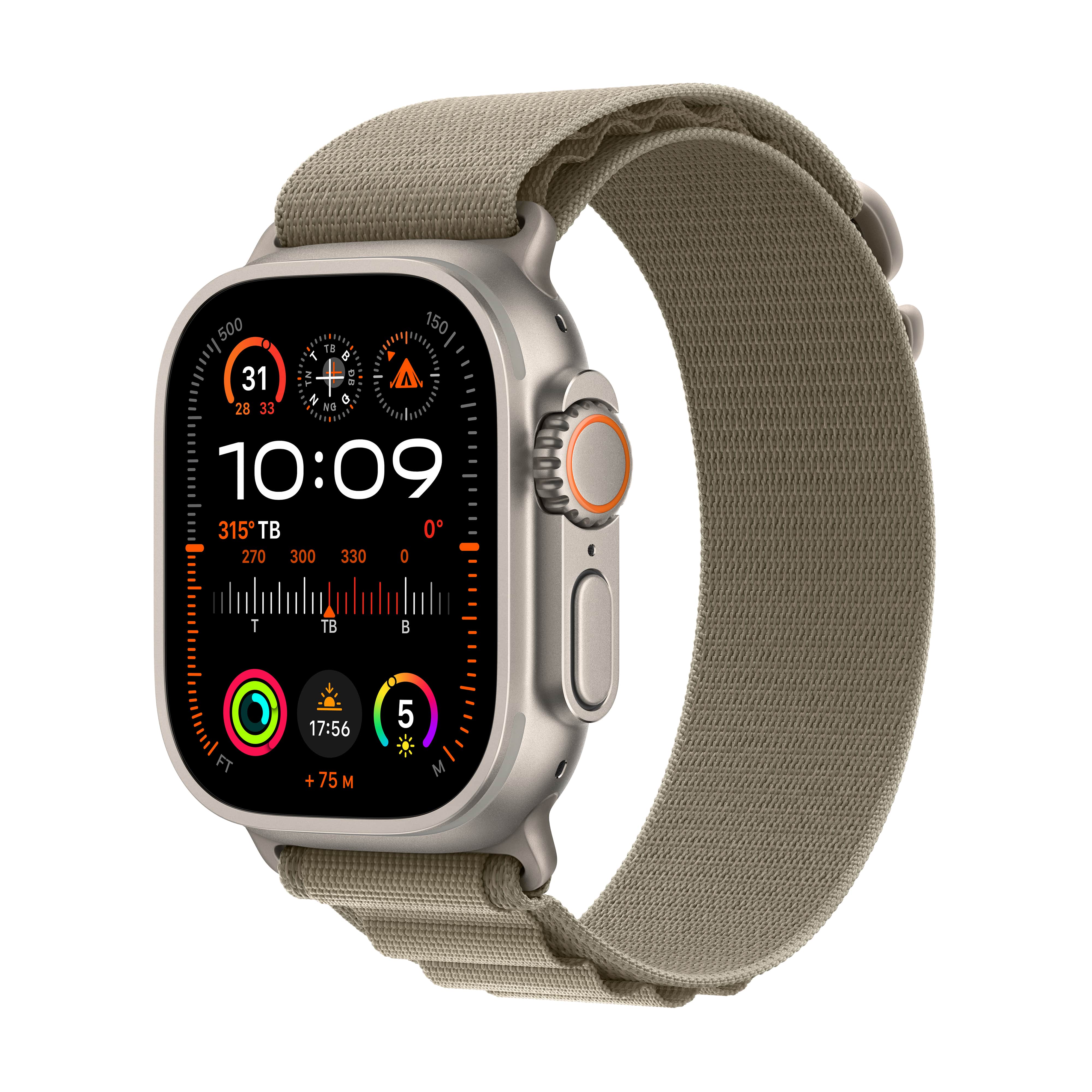 Apple Watch Ultra 2 (Cellular) 49mm Viền Titanium, Dây Alpine (S) Chính Hãng