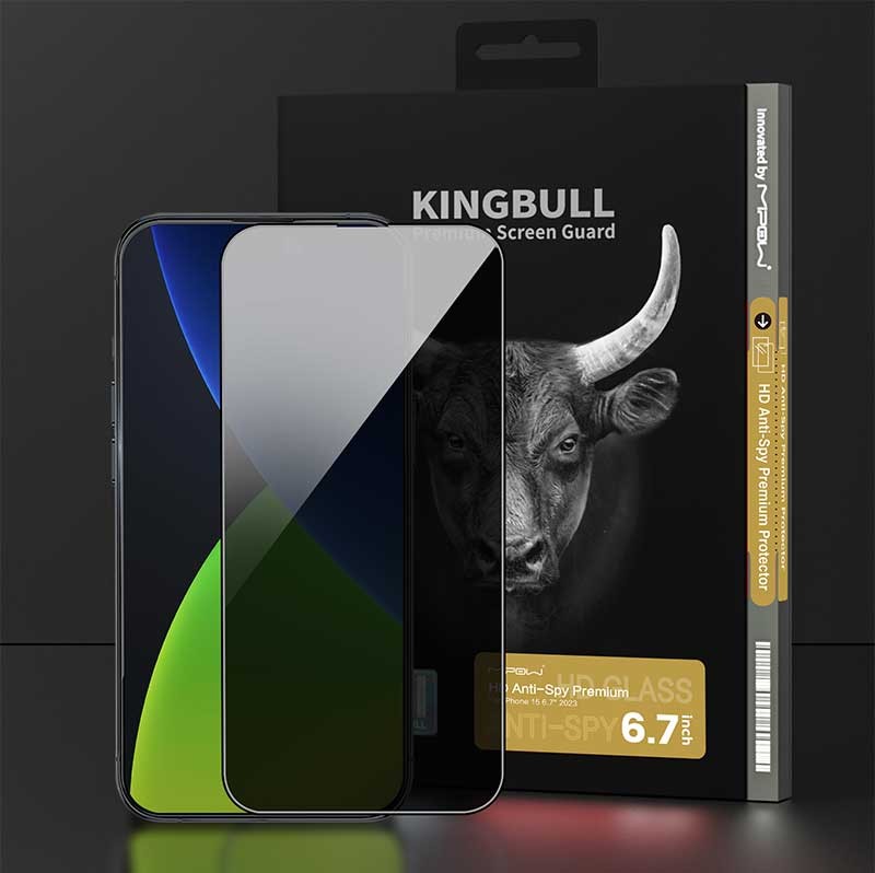Cường Lực Chống Nhìn Trộm Mipow Kingbull IPhone 15 Pro Max