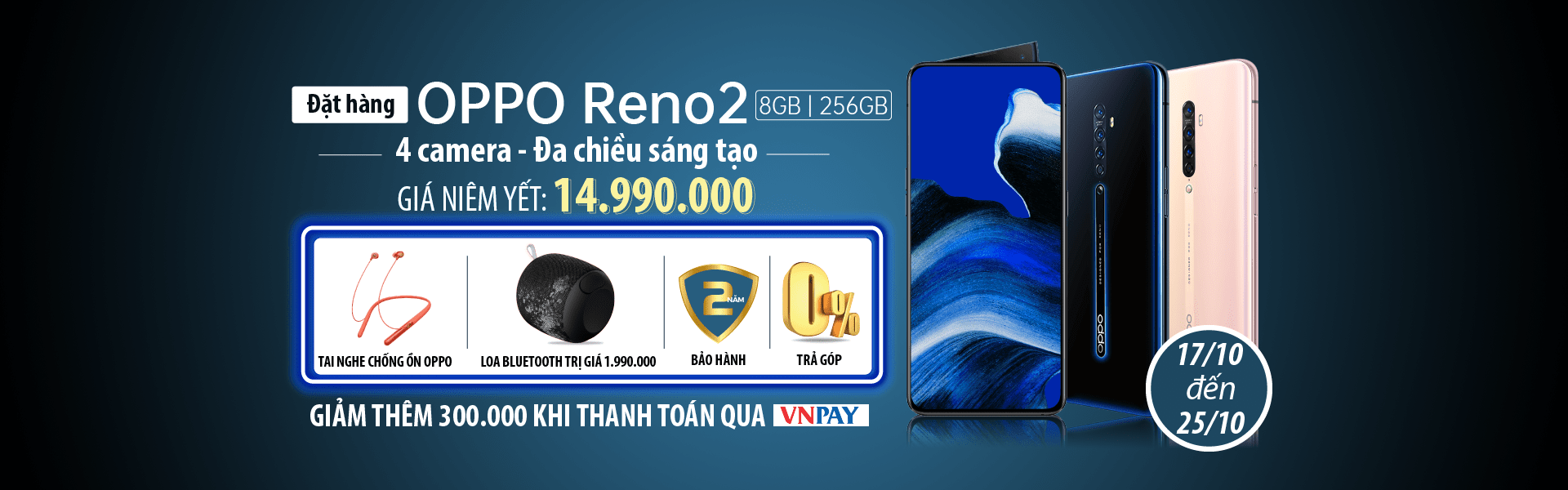 Oppo Reno2 (8GB/256GB) Chính Hãng, Giá Rẻ