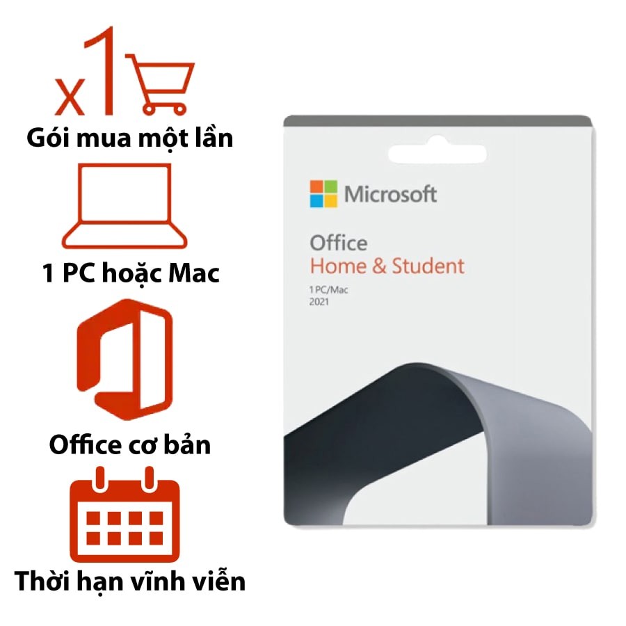 Phần mềm Microsoft Office Home & Student 2021 Giá Rẻ - Bạch Long Mobile