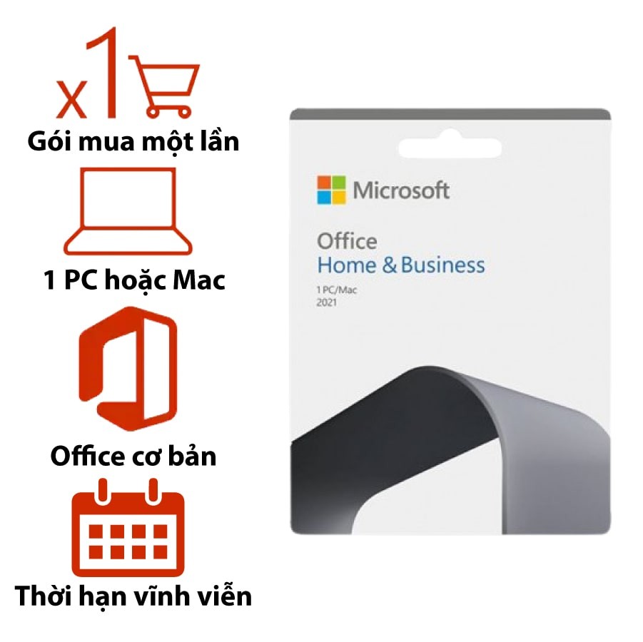 Phần mềm Microsoft Office Home & Business 2021 Giá Rẻ - Bạch Long Mobile