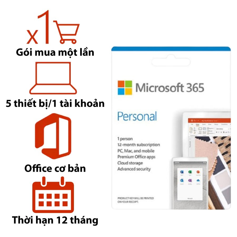 Phần mềm Microsoft Office 365 Personal Giá Rẻ - Bạch Long Mobile